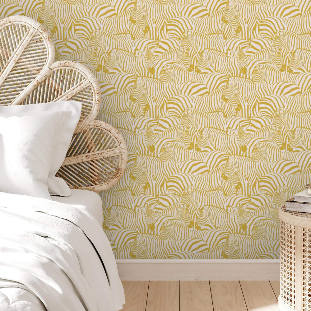 LH900267 - Hide and Seek Wallpaper - Ochre - Lust Home