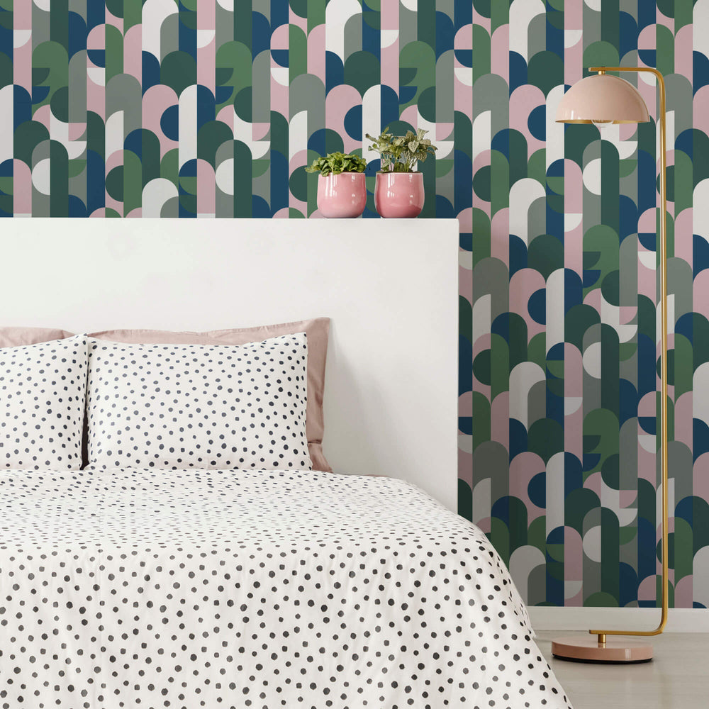 LH900285 - 1919 Wallpaper - Pink Green - Lust Home