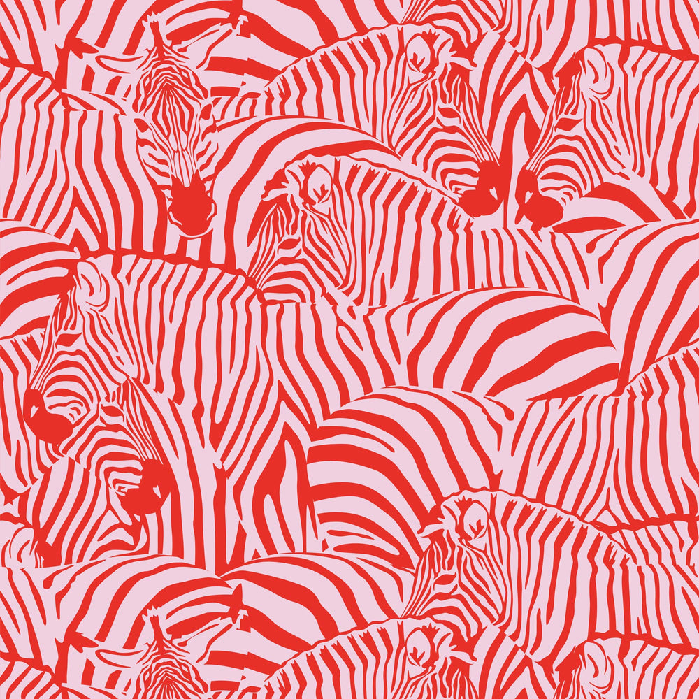 LH900314 - Hide and Seek Wallpaper - Red & Pink - Lust Home