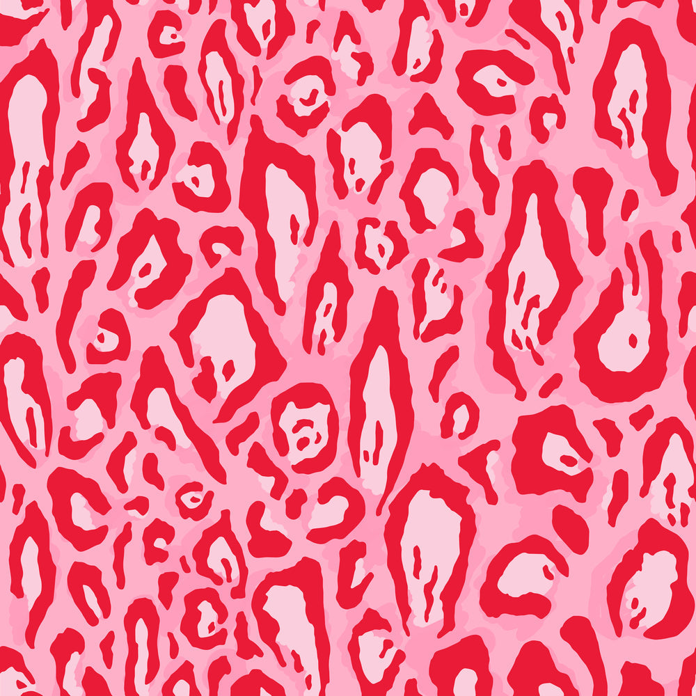 LH900398 - Animal Instinct Wallpaper - Candy Pink & Red - Lust Home