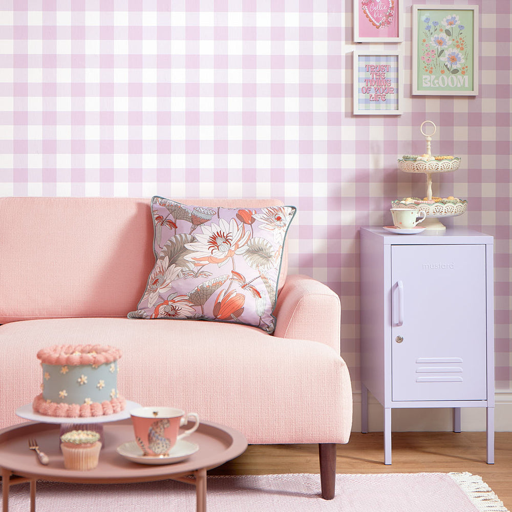 LH900432 - Picnic in the Park Wallpaper - Lavender - Lust Home
