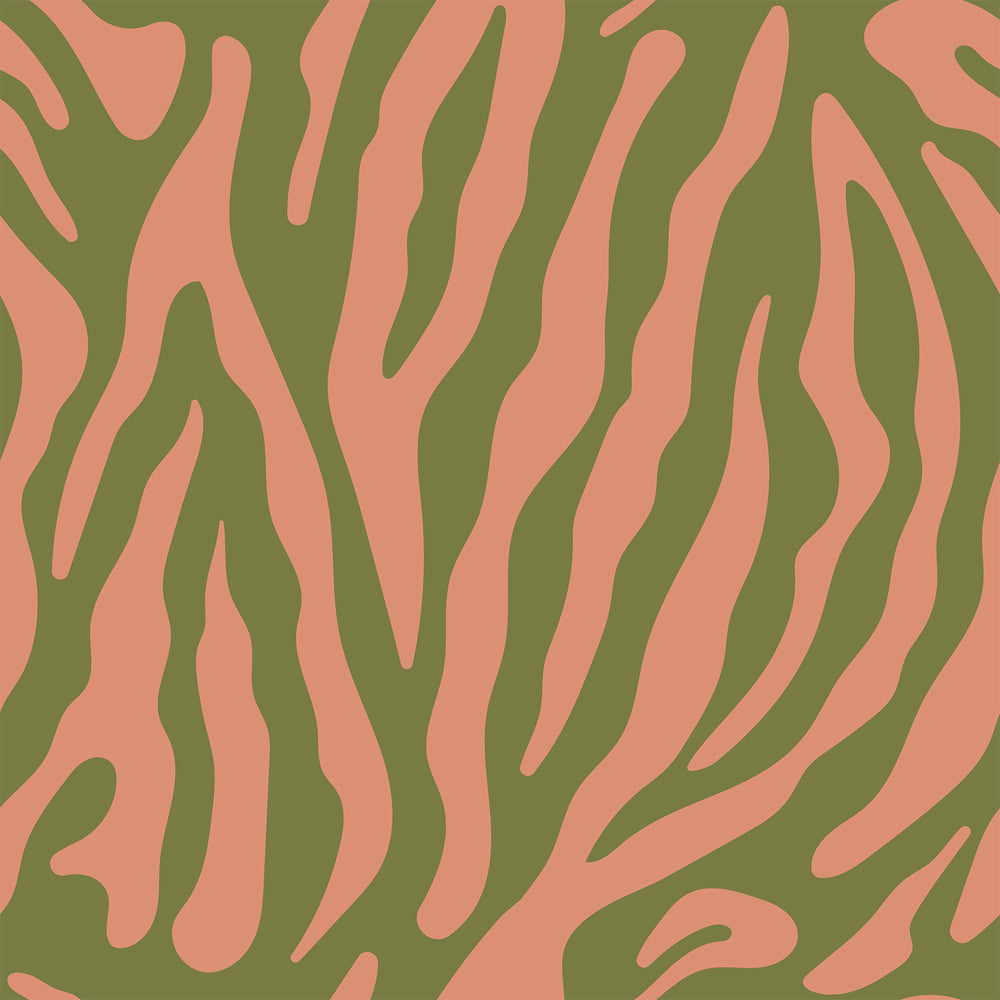 LH900436 - Good Vibrations Wallpaper - Avocado & Tuscan Rooftop - Lust Home