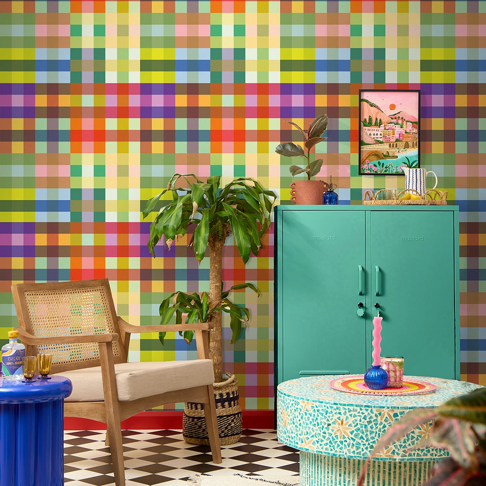 LH900599 - Picnic in the Park Wallpaper - Rainbow Brights - Lust Home
