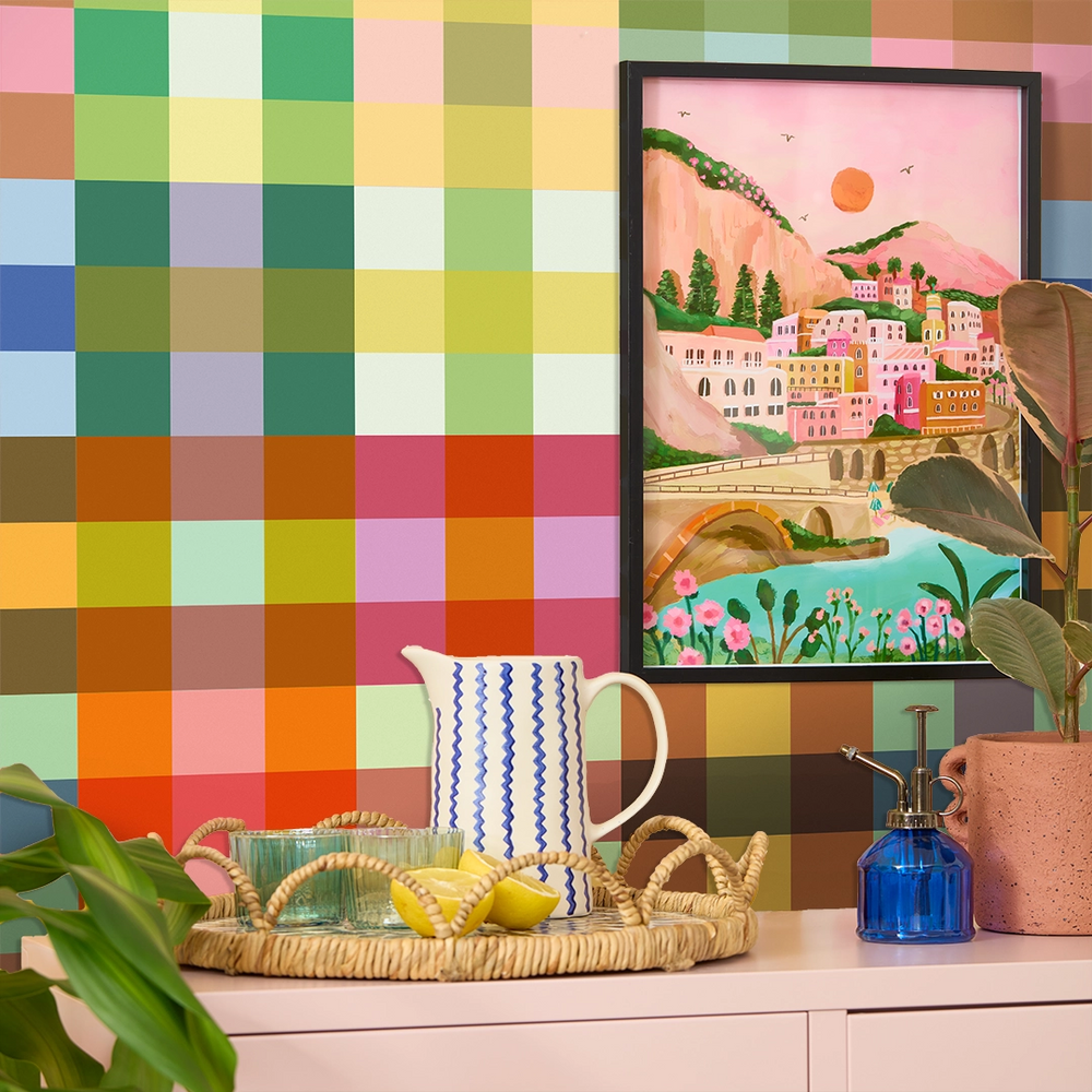 LH900599 - Picnic in the Park Wallpaper - Rainbow Brights - Lust Home