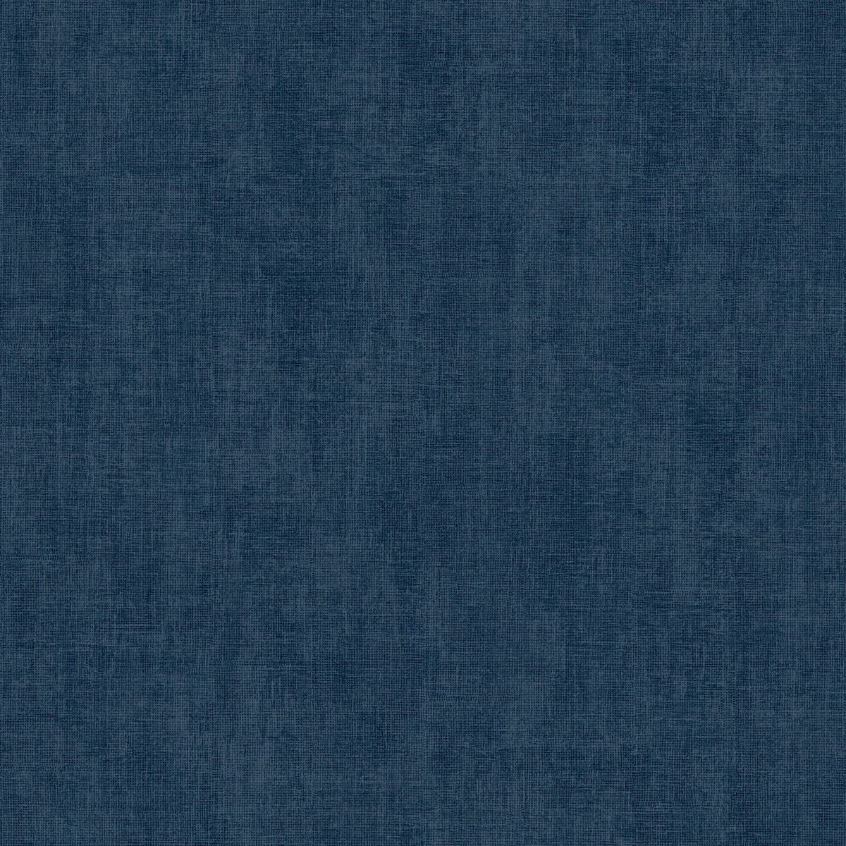 Linen Texture Effect Wallpaper - Blue - Muriva