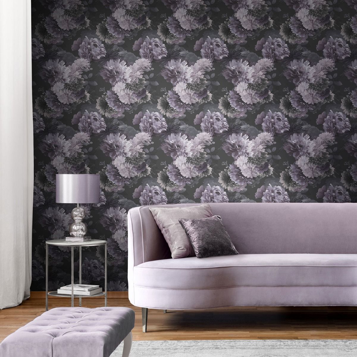 Lipsy Issey Wallpaper - Mauve - Muriva