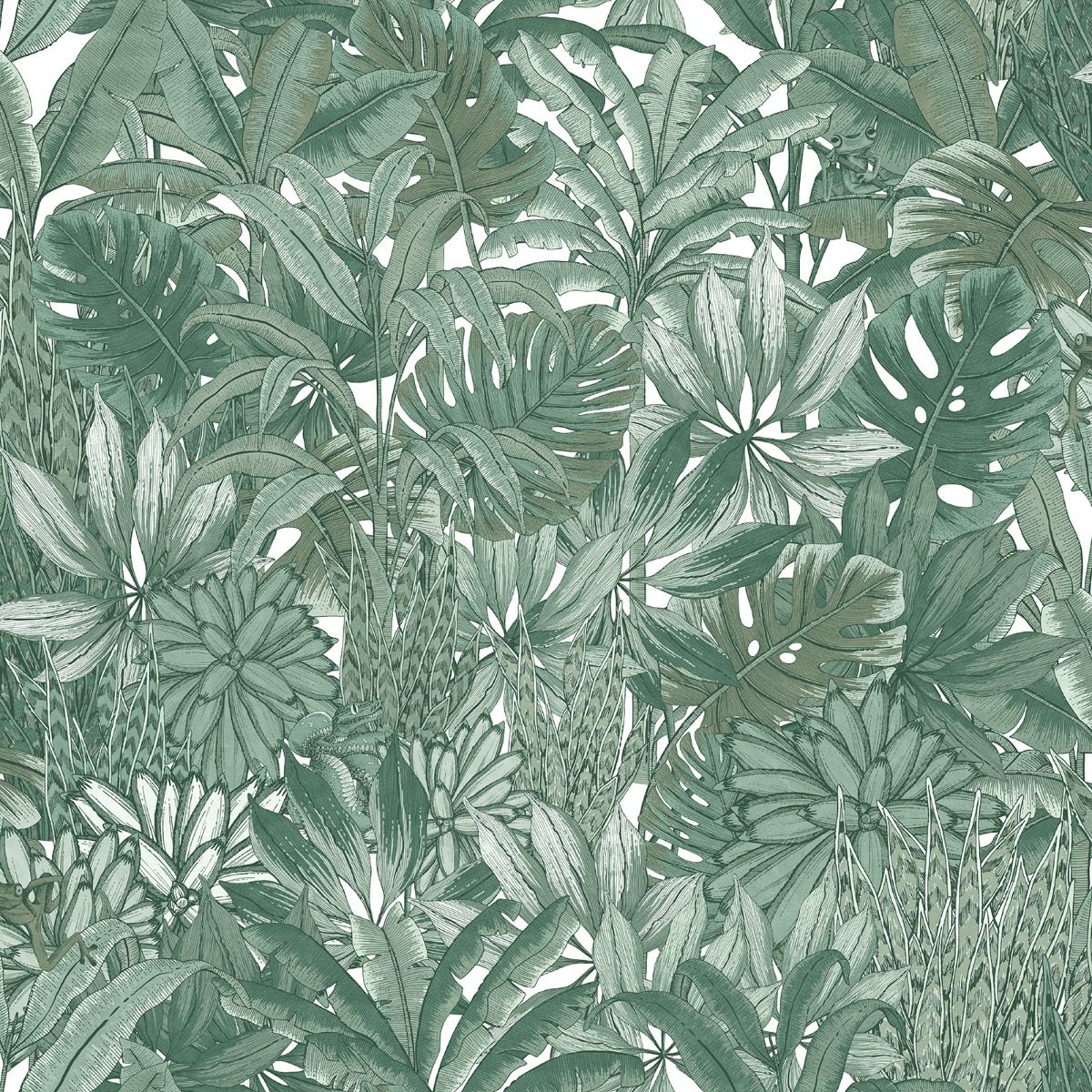 Lush Forest Wallpaper - Green - Muriva