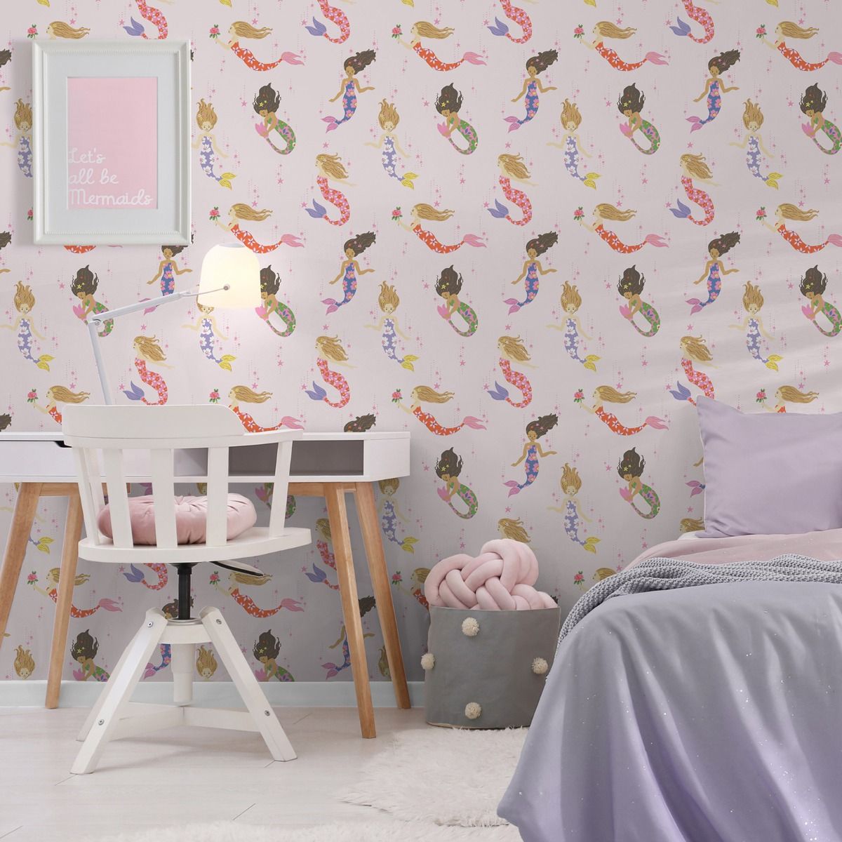 Mermaids Wallpaper - Multi - Muriva