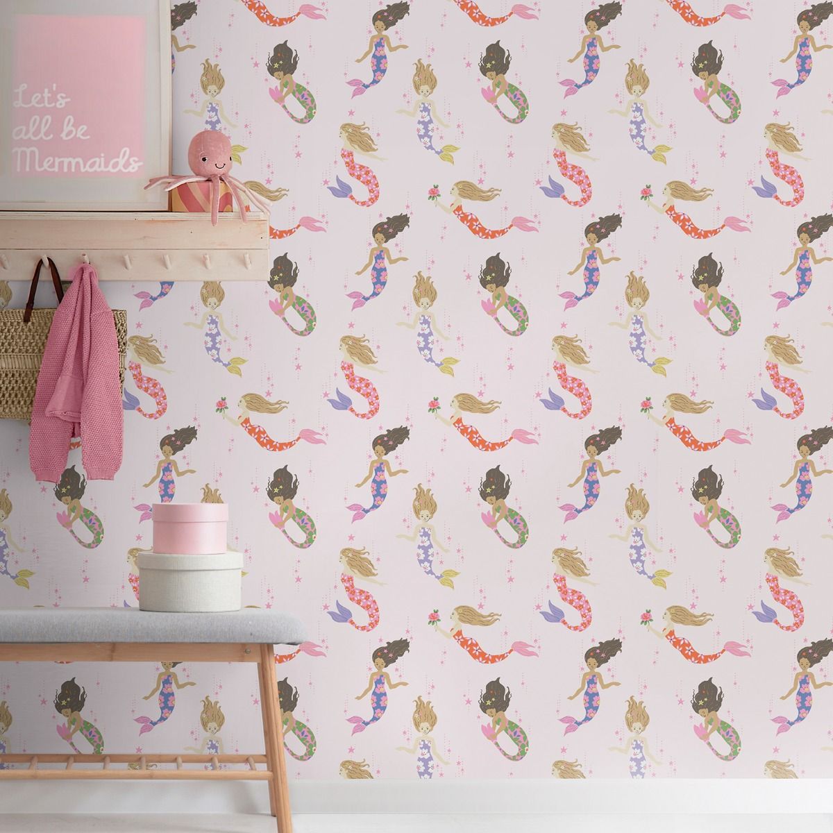 Mermaids Wallpaper - Multi - Muriva