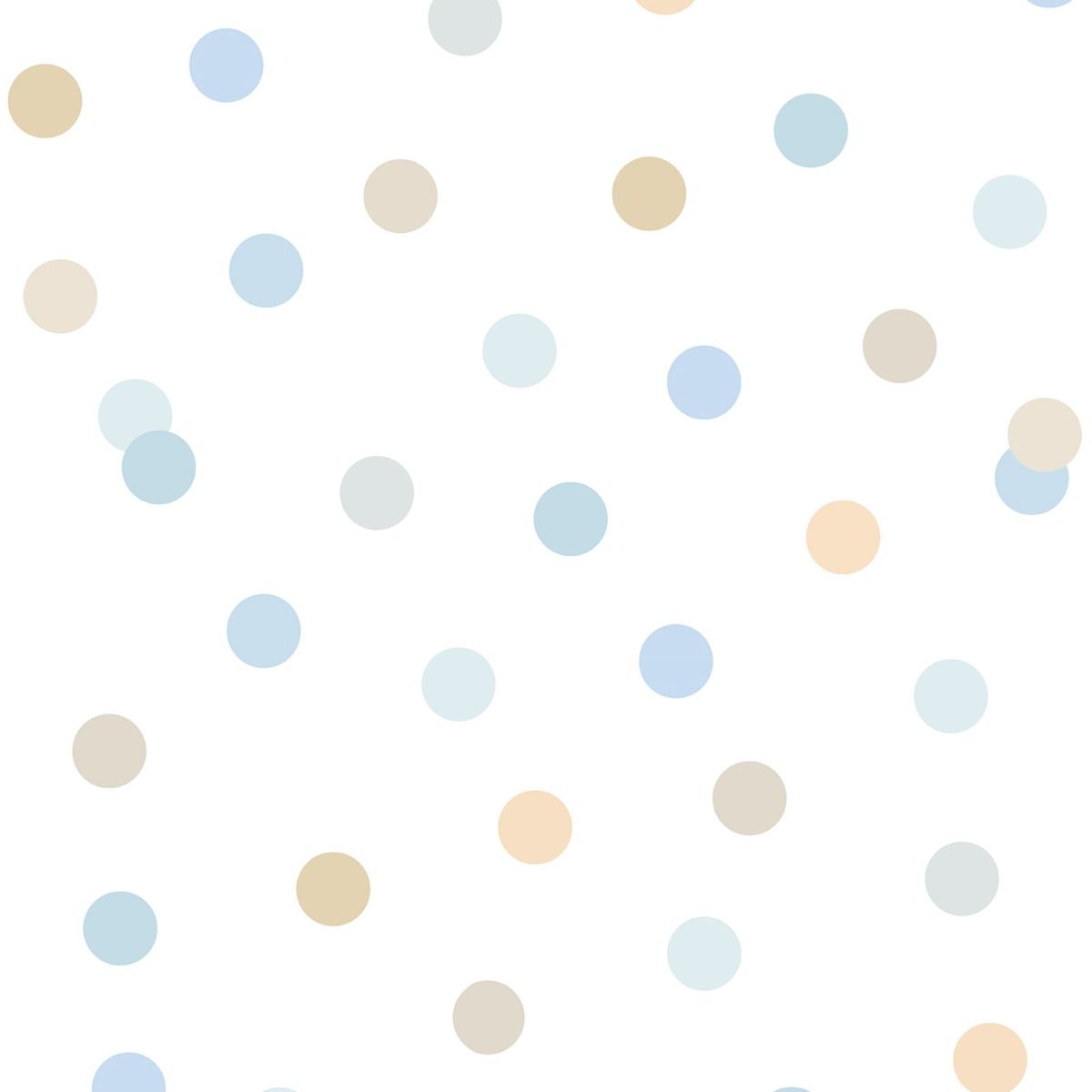 My Kingdom Dotty Wallpaper - Blue - Muriva