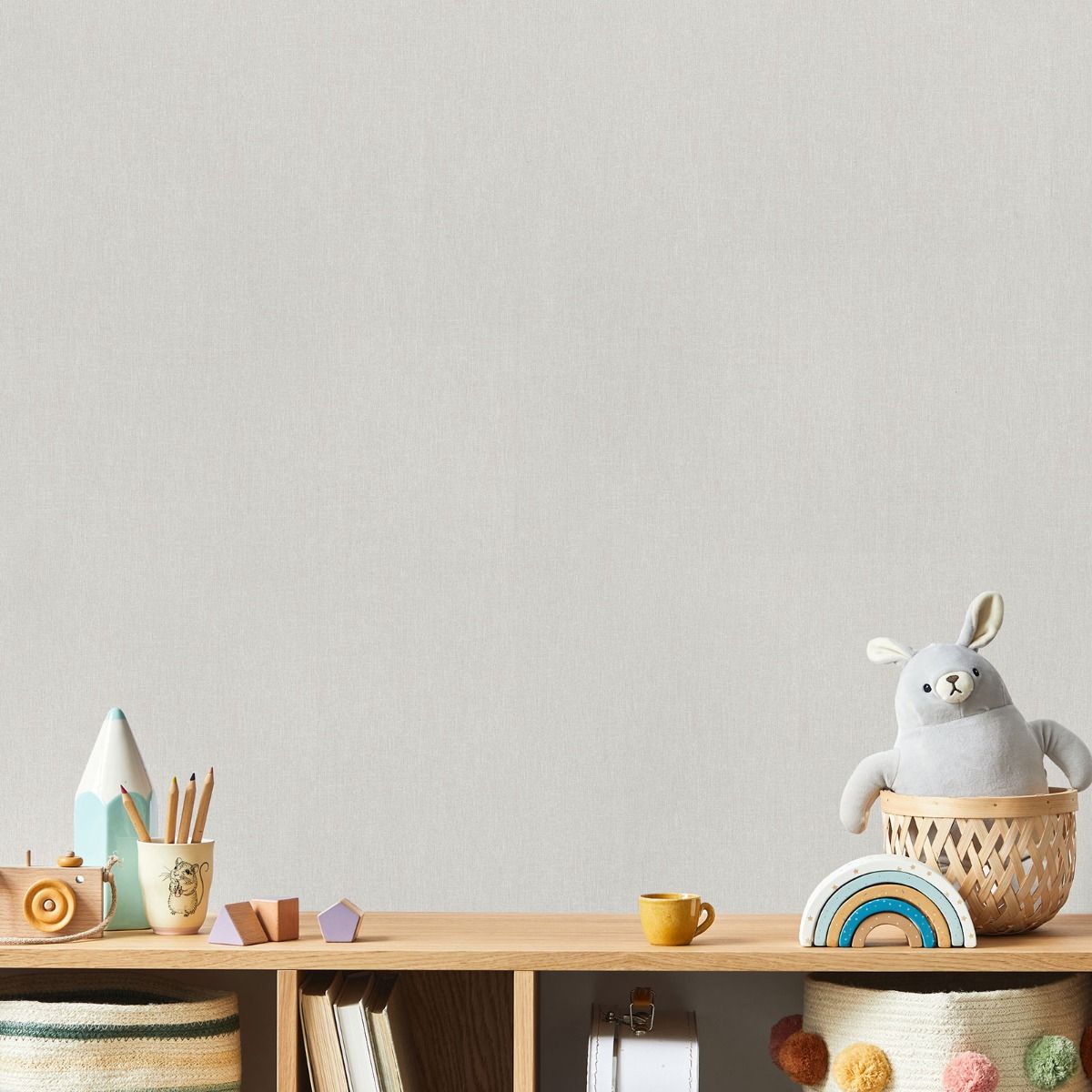 My Kingdom Easeful Texture Wallpaper - Grey - Muriva