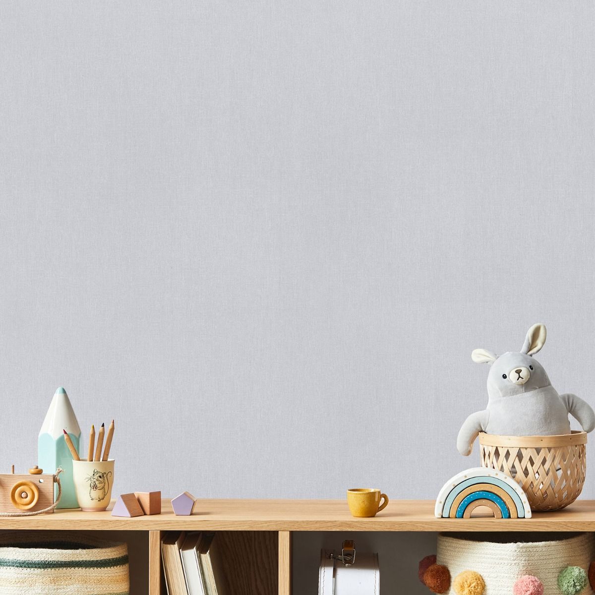 My Kingdom Easeful Texture Wallpaper - Silver - Muriva