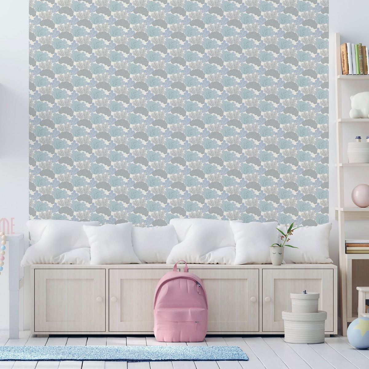 My Kingdom Wood Grove Wallpaper - Blue - Muriva