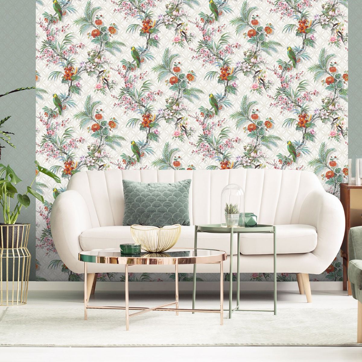 Odyssee Reverie Wallpaper - Green - Muriva
