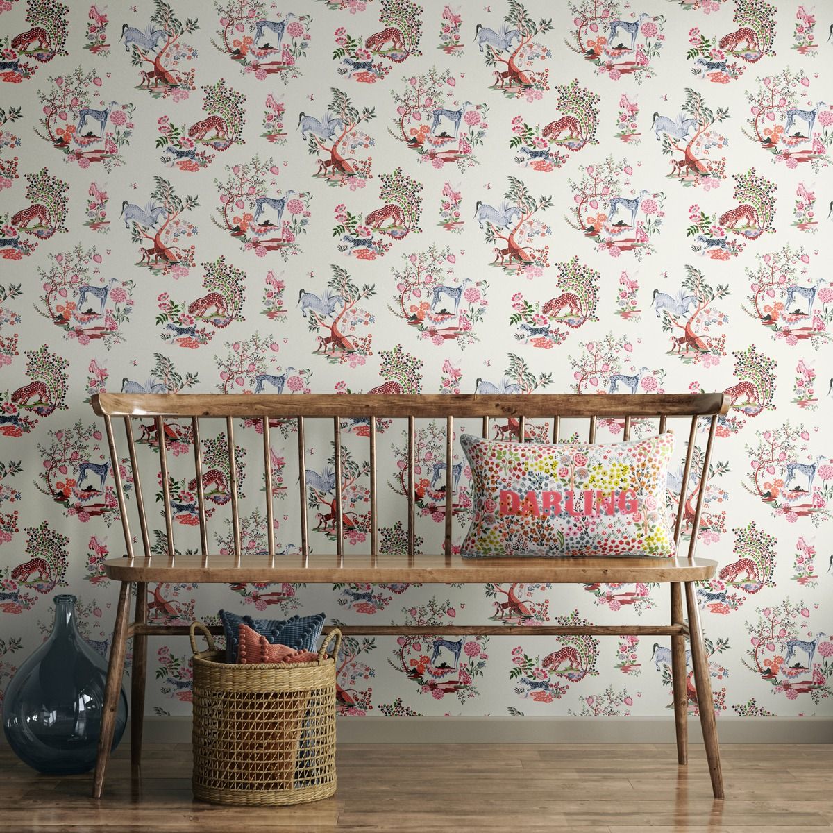 Painted Kingdom Wallpaper - Cream - Muriva