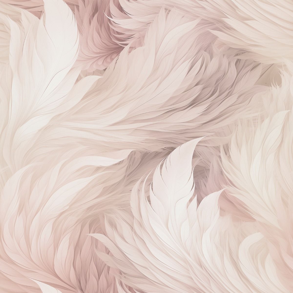 Plumes Wallpaper - Blush - Muriva