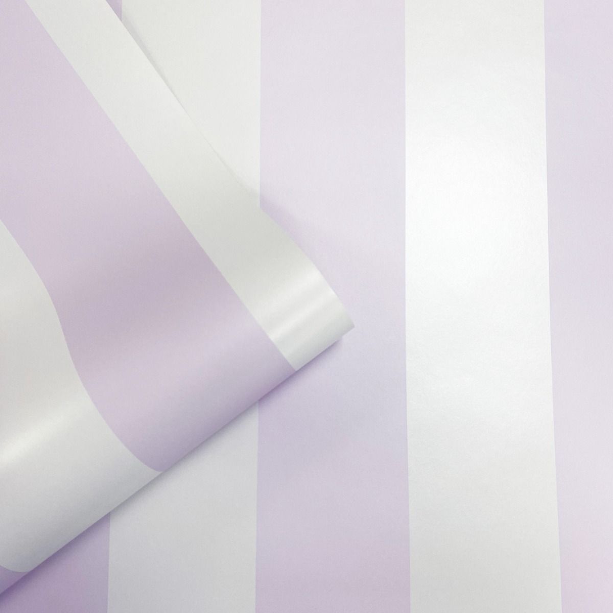 Sassy B Stripe Tease Wallpaper - Lilac - Muriva