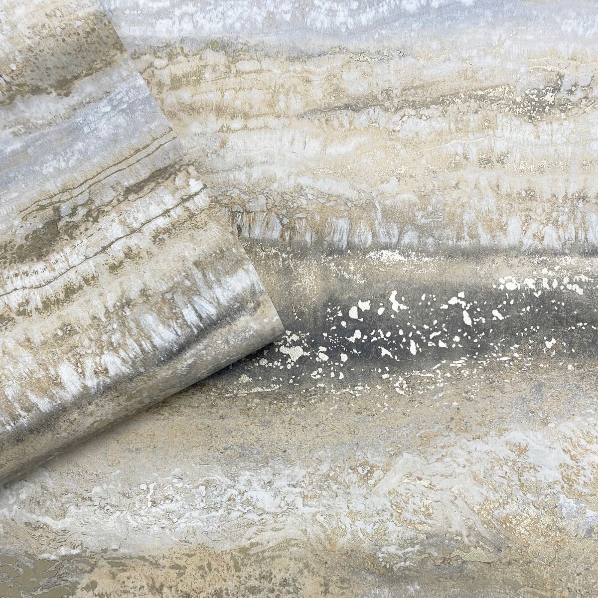 Semper Marble Wallpaper - Gold - Muriva