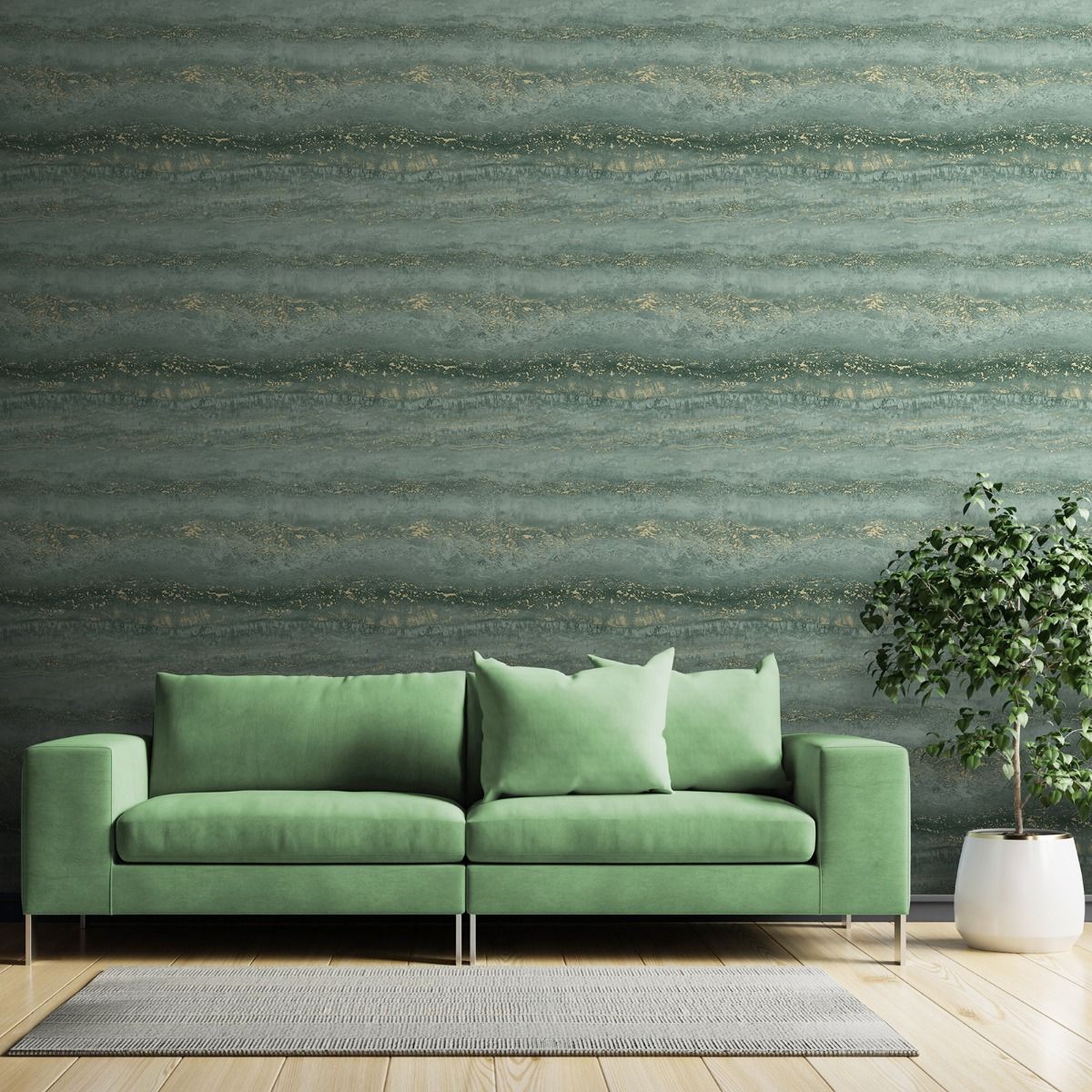 Semper Marble Wallpaper - Jade - Muriva