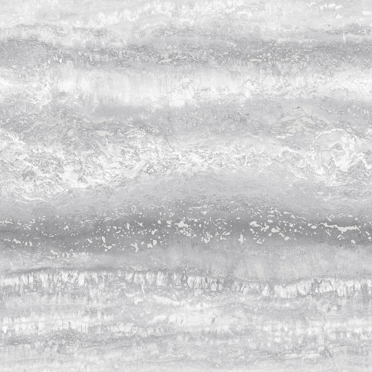 Semper Marble Wallpaper - Silver - Muriva