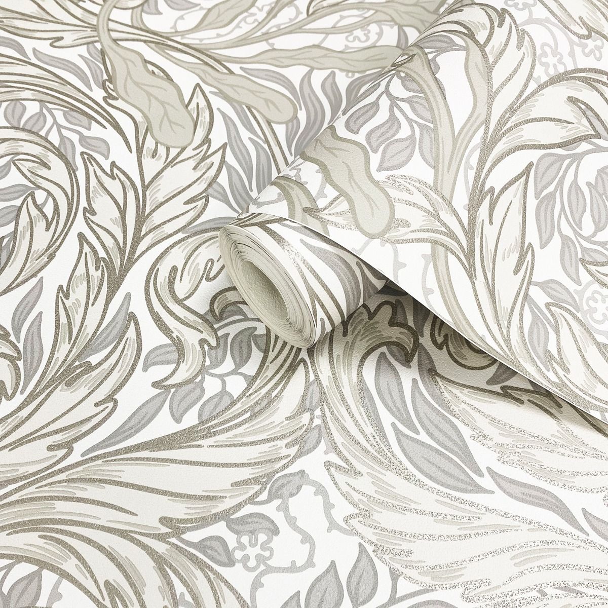 Vale Leaf Wallpaper - Cream - Muriva