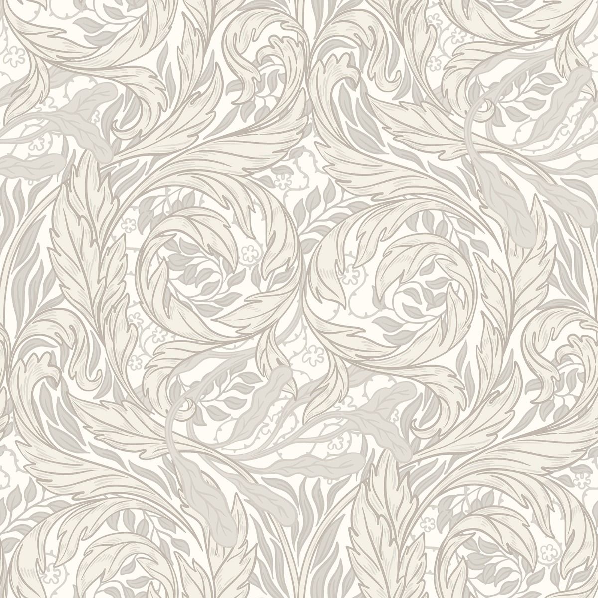 Vale Leaf Wallpaper - Cream - Muriva