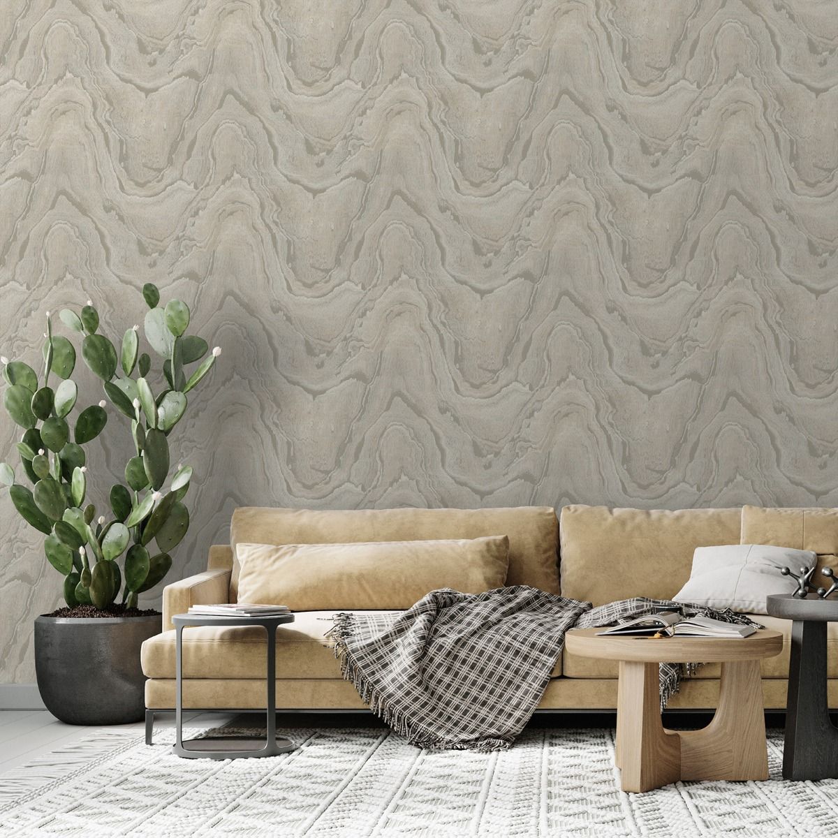 Woodgrain Wallpaper - Natural - Muriva