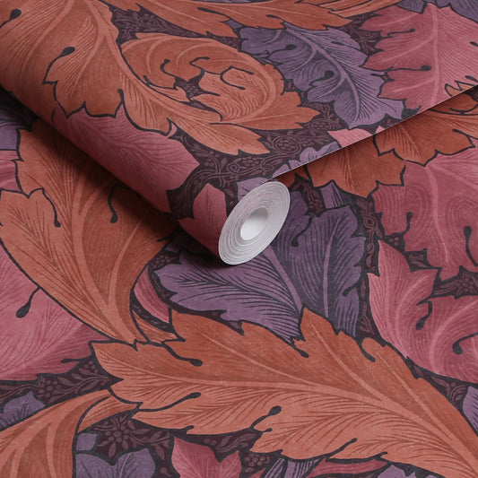Acanthus Wallpaper - Plum - 124223 - William Morris AHWallpaper199