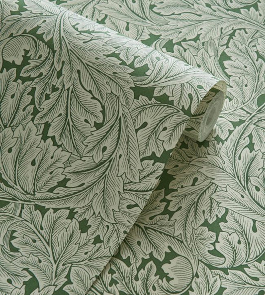 Acanthus Wallpaper - Sage - W0175/01 - Clarke & ClarkeWallpaper199