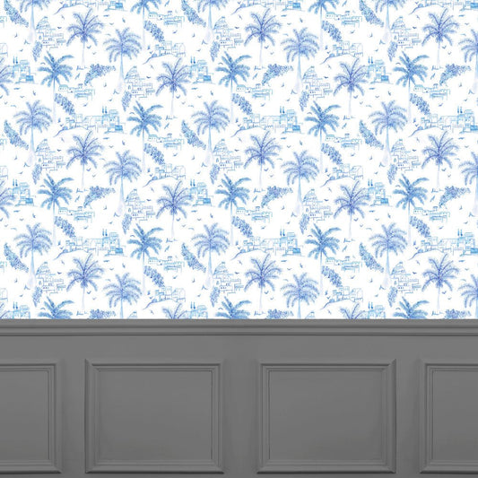 Altea Wallpaper - Cobalt - Voyage Maison - ALTEA/WPO/COBWallpaper199