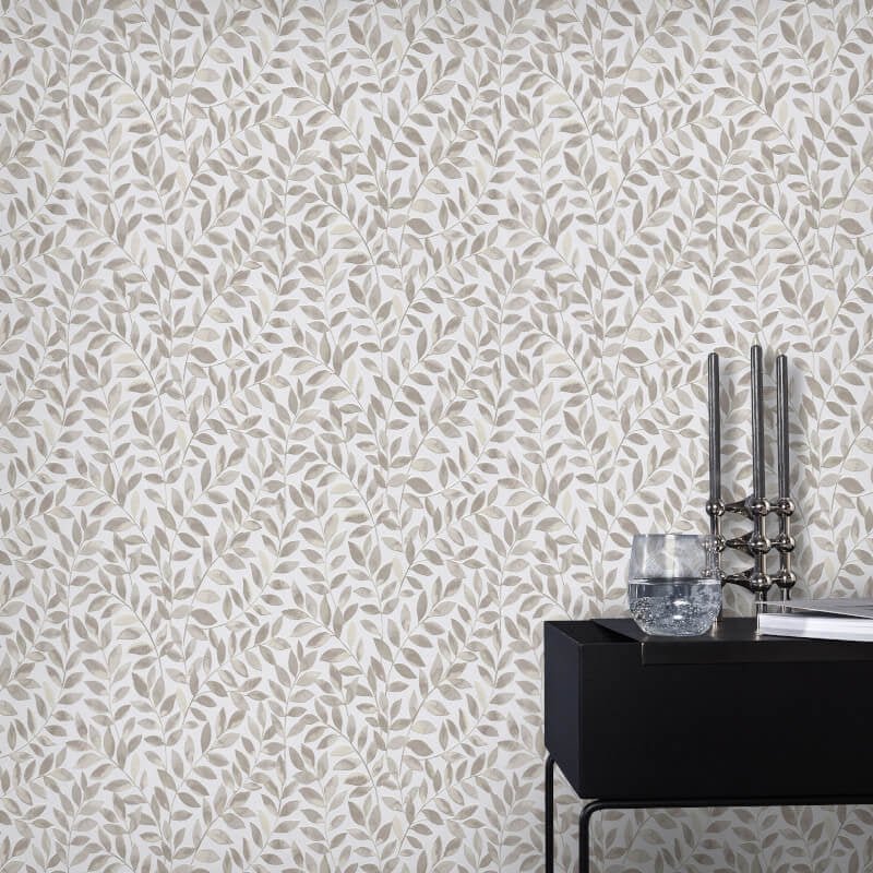 Ameroso Leaf Metallic Wallpaper - Brown - Erismann - 10462 - 11Wallpaper199