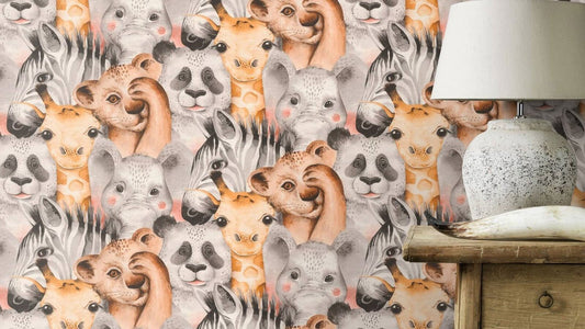 Animal Friends Bambino Wallpaper - Multi - Rasch - 252521Wallpaper199