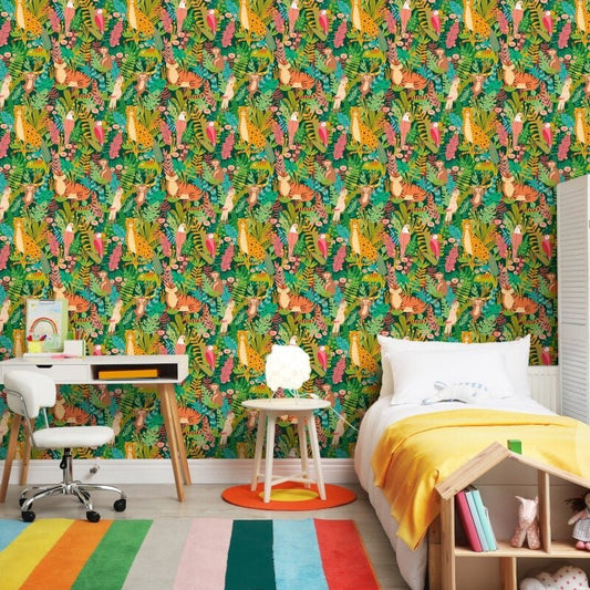 Animal Kingdom Wallpaper - Lush Forest - Hoopla Walls - HWA1273WWallpaper199