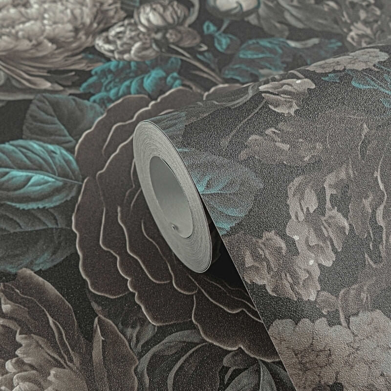 Antique Floral Wallpaper - Grey/Blue - Michalsky Living - 39979-2Wallpaper199