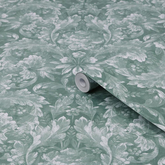 Apolline Wallpaper - Jade Green - Laura Ashley - 119842Wallpaper199
