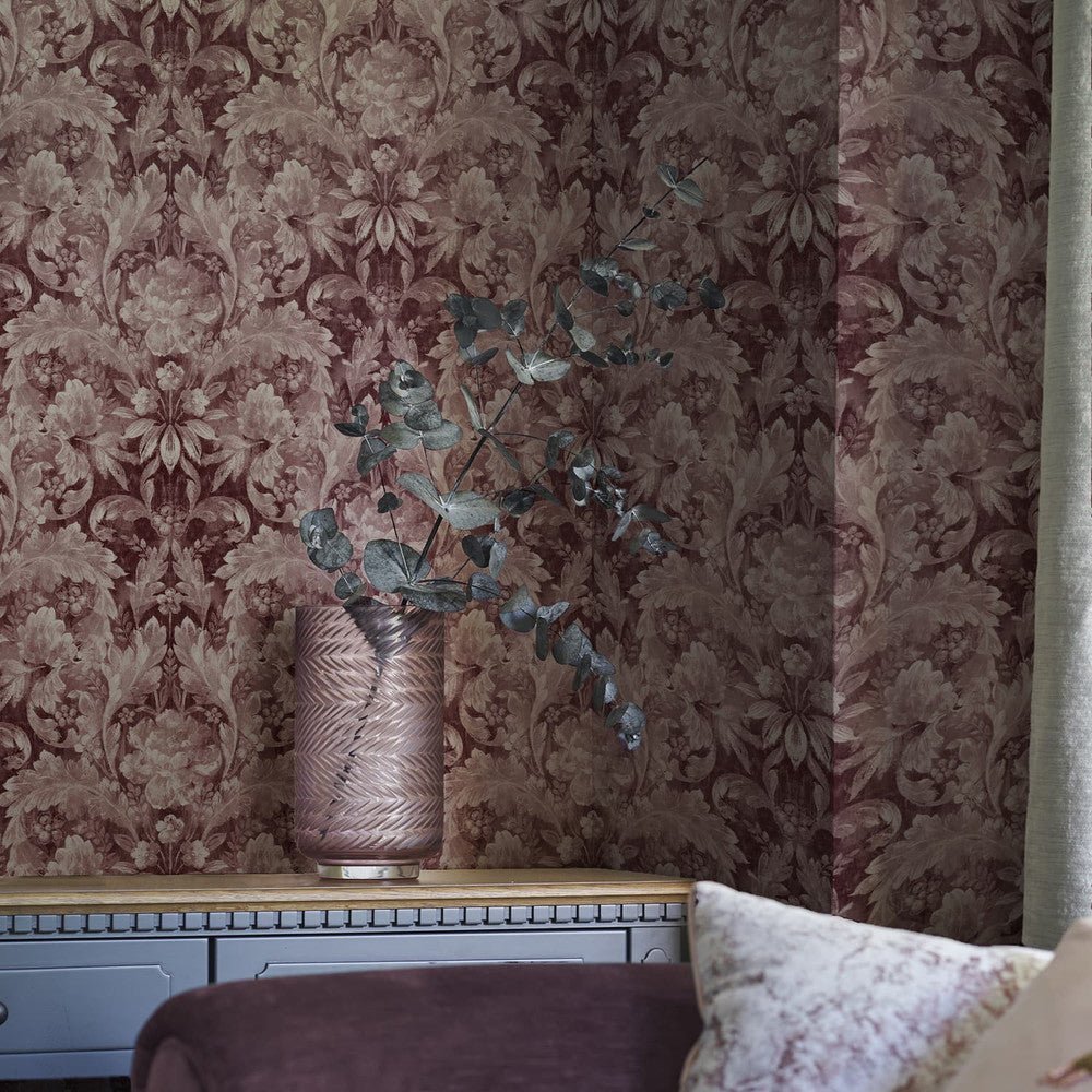 Apolline Wallpaper - Pale Blackberry - Laura Ashley - 121085Wallpaper199