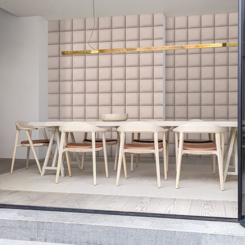 Asperia Hektor Fabric Block Wallpaper - Pink - Grandeco - A60104Wallpaper199