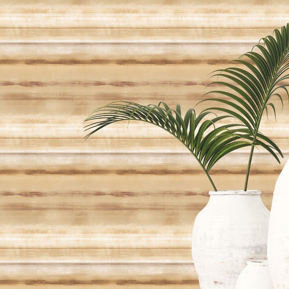 Atmosphere Skye Stripe Wallpaper - Ochre - Galerie - G78269Wallpaper199