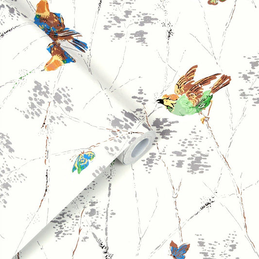Aviary Wallpaper - Natural - Laura Ashley - 115260Wallpaper199