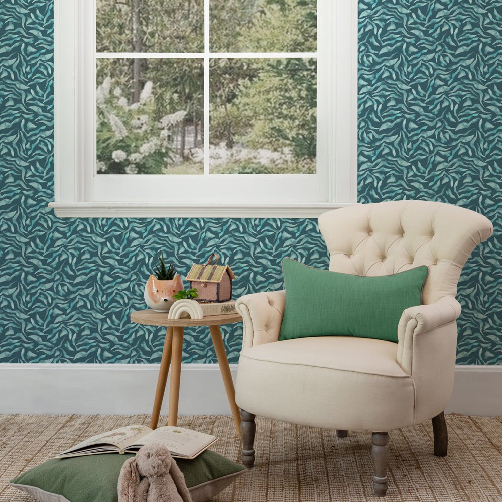 Balaya Wallpaper - Teal - Voyage Maison - BALAYA/WPO/TEAWallpaper199