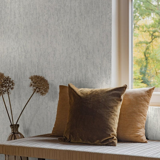 Bijou Plain Metallic Wallpaper - Silver - Grandeco - EE1401Wallpaper199