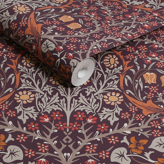 Blackthorn Wallpaper - Plum - 124249 - William Morris AHWallpaper199
