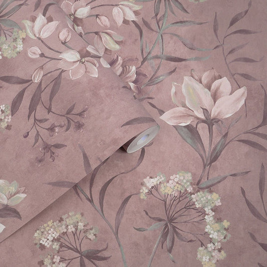 Blairmore Floral Wallpaper - Grape - Laura Ashley - 140325Wallpaper199
