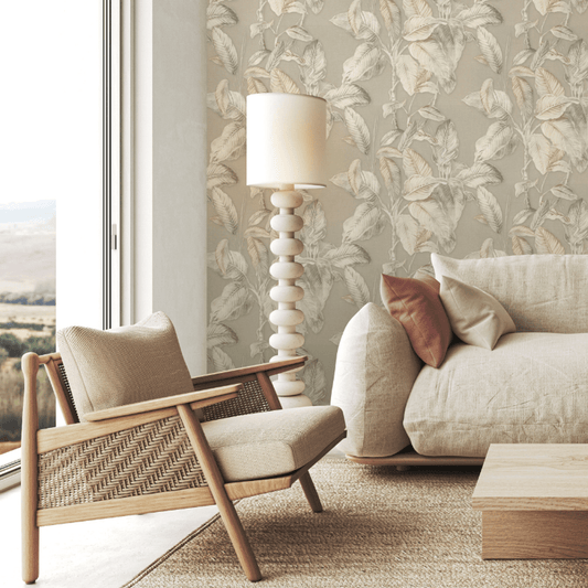 Boho Palm Wallpaper - Neutral - Rasch - 571455Wallpaper199