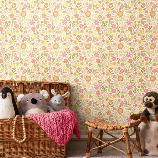 Bouncing Binnies Wallpaper - Dolly Mixtures - Hoopla Walls - HWA1314WWallpaper199