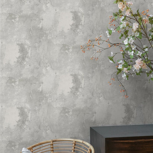 Brandenburg Concrete Wallpaper - Silver - Grandeco - WL1201Wallpaper199