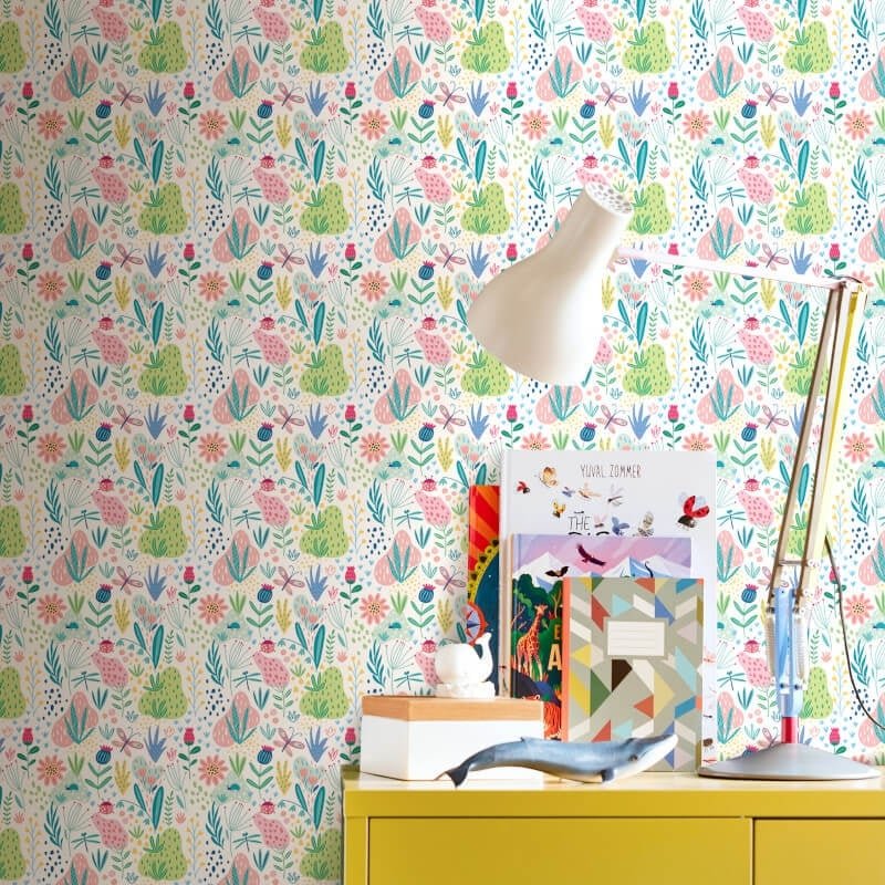 Bug Garden Wallpaper - Sky - Hoopla Walls - HWA1290WWallpaper199