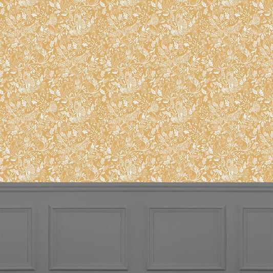 Cademuir Wallpaper - Mustard - Voyage Maison - CADEMUI/WPO/MUSWallpaper199