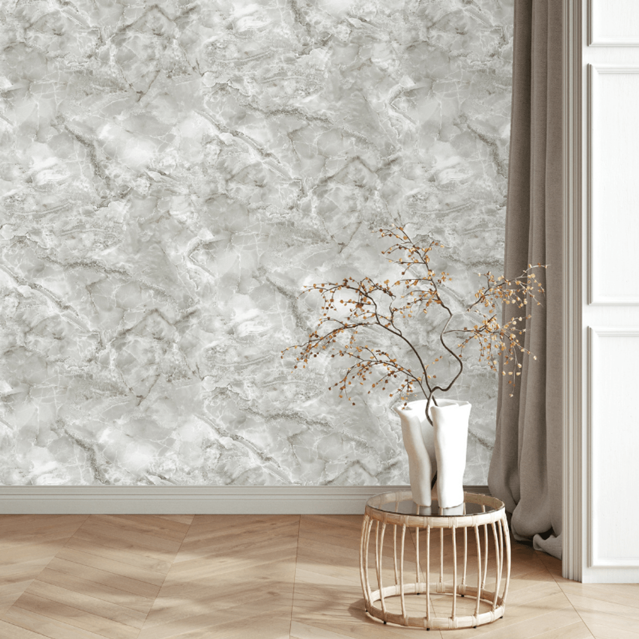 Carlotta Vasari Wallpaper - Grey - Rasch - 400310Wallpaper199
