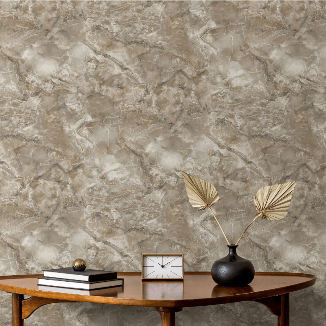 Carlotta Vasari Wallpaper - Mocha - Rasch - 400327Wallpaper199